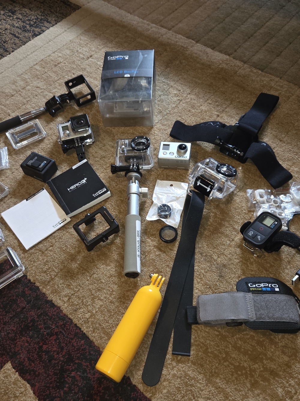 GoPro Action Camera Bundle with Accessories - Black & Yellow